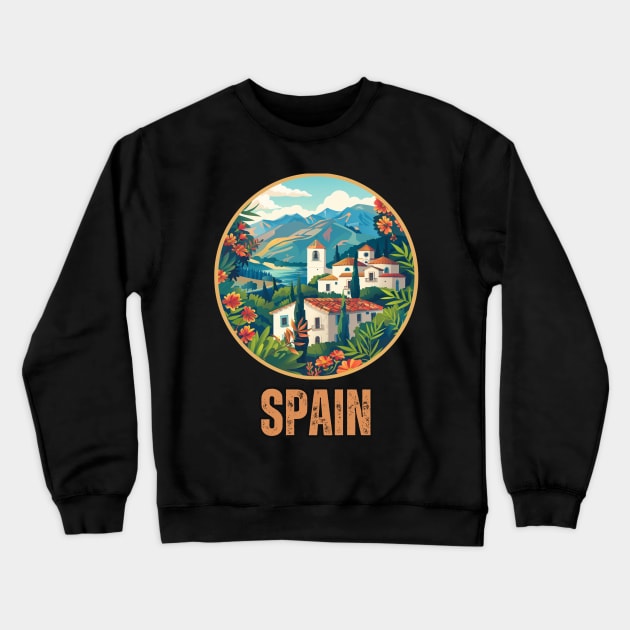 Spain Crewneck Sweatshirt by Mary_Momerwids